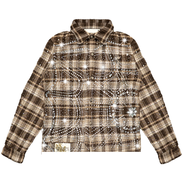 WATSON SPIDER WEB CRYSTAL FLANNEL SHIRT