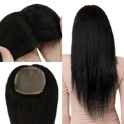 13x13cm Human Hair Toppers Mono Base Off Black #1B