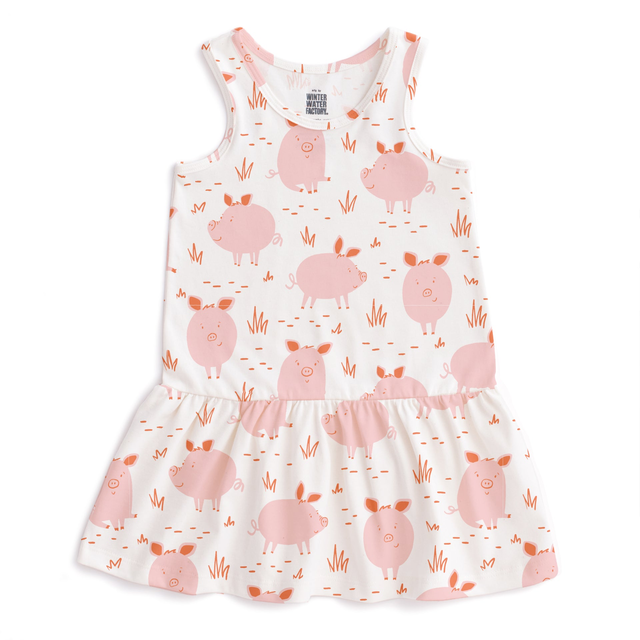 Valencia Dress - Pigs Pink
