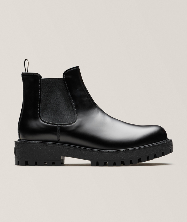Leather Lug Chelsea Boots
