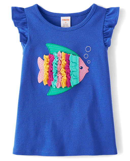 Girls Embroidered Floral Ruffle Dress - Little Classics - Ripple