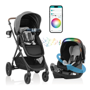 Evenflo Shyft Intuiti+ Travel System featuring Revolve180 LiteMax NXT with SensorySoothe