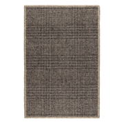 Checkers Woven Wool Custom Rug | Shale