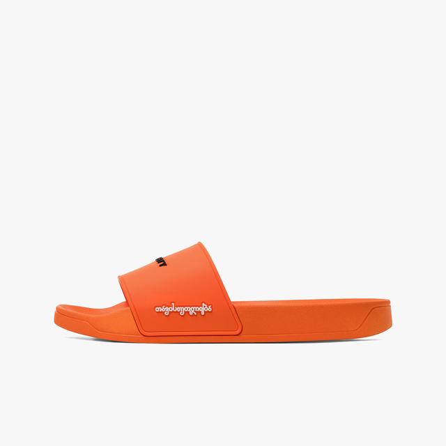 CROSTY EMBOSSED SLIDES ORANGE