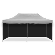 4x pavilon fekete oldalfalak összecsukható Tourtecs sátorfalak versenysátorhoz 3x6m