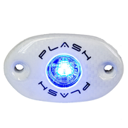 CORPUS - Blue Carbon Fiber LED Deck Light - White Housing