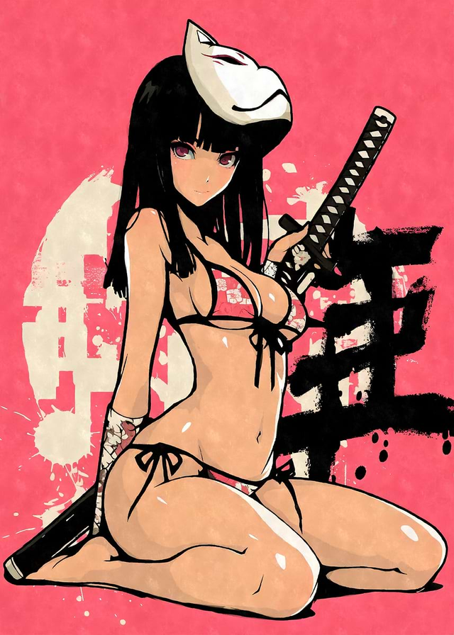 Sexy Anime Samurai Girl