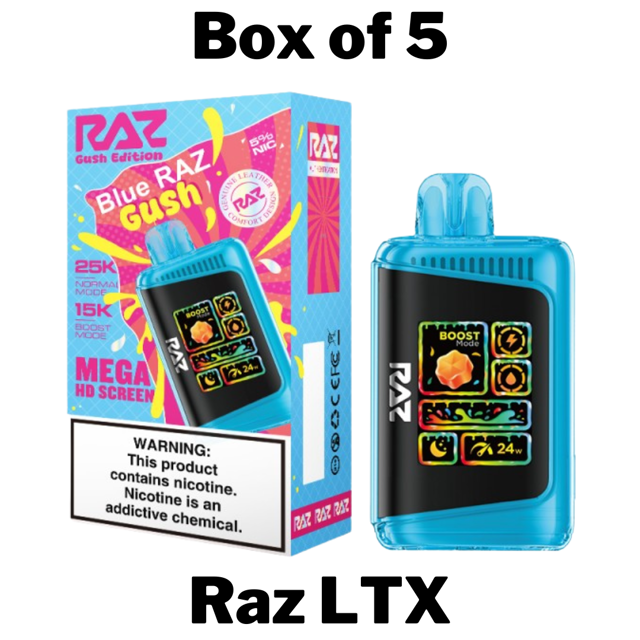 Raz DC25000 Disposable Vape Box of 5