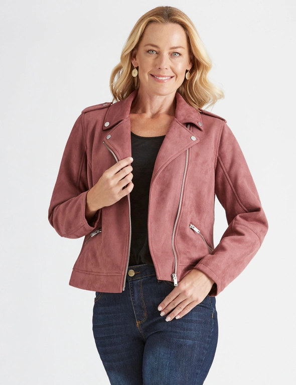 Rivers Suedette Biker Jacket