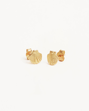 18k Gold Vermeil By the Shore Shell Stud Earrings
