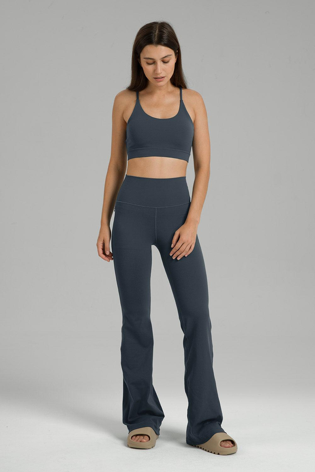 29.5" Dreamlux Flared Legging with Zippered Pockets