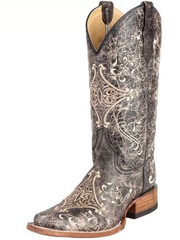 Women's Circle G by Corral Brown Crackle Boots L5078