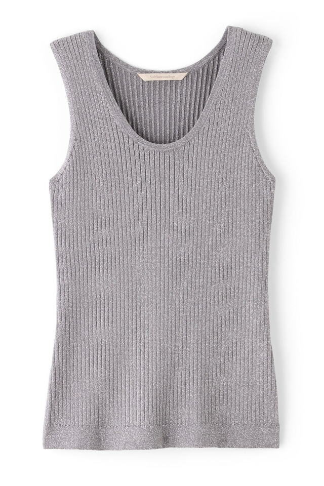 SoftEssential™ Scoop Neck Ribbed Sweater Tank