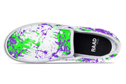 Green Purple White Splatter