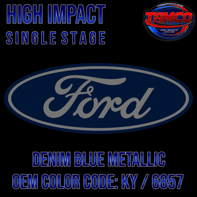Ford Deep Wedgewood Blue | LL / 6910 | 1999-2003 | OEM High Impact Single Stage