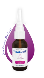 Viraldine 1.5 % Povidone-Iodine Nasal Spray Rapid Relief Formula 100 Applications