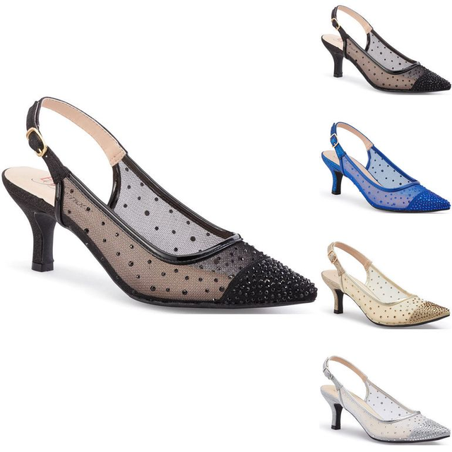 Sheer Beauty Dotted Slingback by EY Boutique