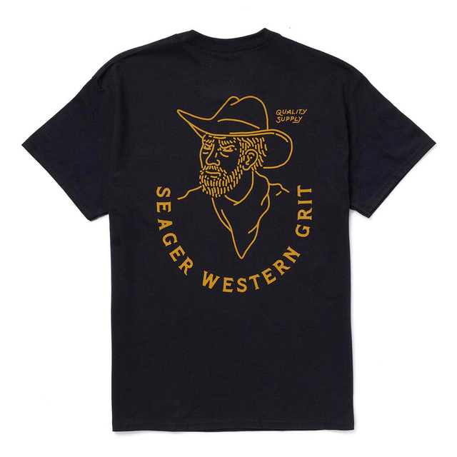 Calico Pocket Tee Black