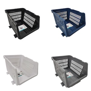 Stackable Deep Storage Bins, 18.9x14.3x22.4 in.