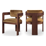 Meridian Furniture Sacha Saddle Velvet Dining Chair (Set of 2)