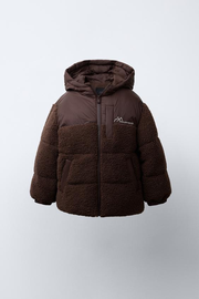 COMBINATION FLEECE COAT