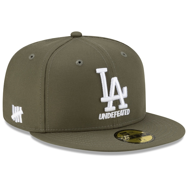 Men's Los Angeles Dodgers New Era x Undefeated Olive 59FIFTY Fitted Hat