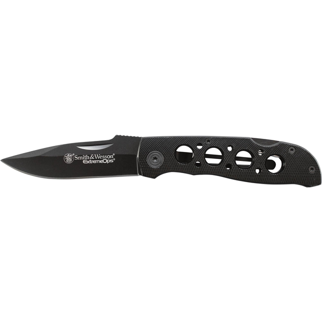 Smith & Wesson® CK105BKEU Extreme Ops Drop Point Folding Knife | Smith & Wesson