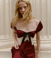 VEDA DRESS -- ELDERBERRY