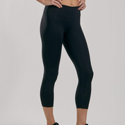 Women's Elite Run Capri - Black