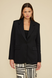 Tara Cupro Blazer - Black