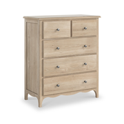 Celine Washed Oak 2 Over 3 Drawer Chest