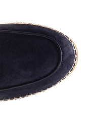 espadrilles in blue suede