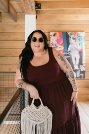 Desert Maxi Dress in Mulberry