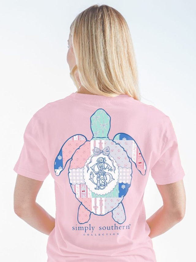 Simply Southern Turtle Tracker Quilted Patchwork T-Shirt