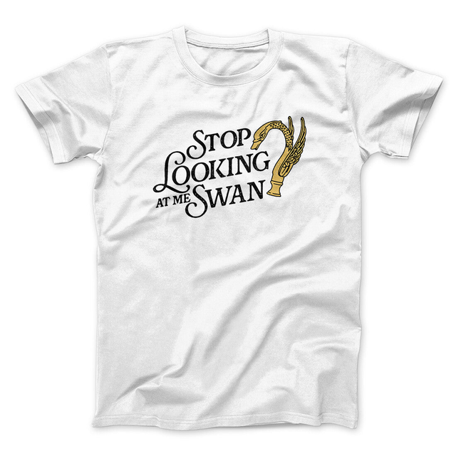 Stop Looking At Me Swan Men/Unisex T-Shirt
