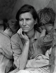 Migrant Farm Worker's Family In Nipomo California, Great Depression, 1936 by Dorothea Lange