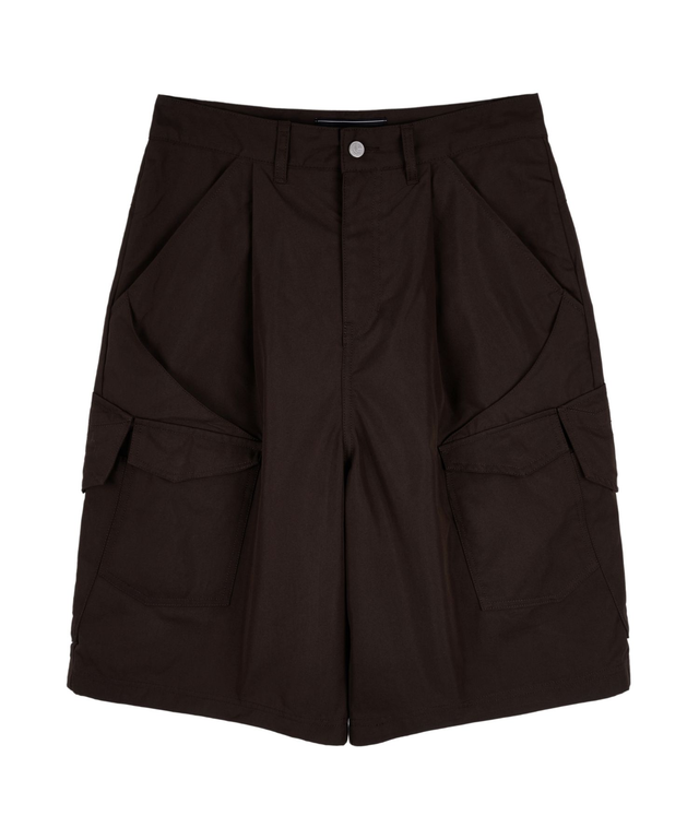 Utility Cargo Bermuda Shorts Brown