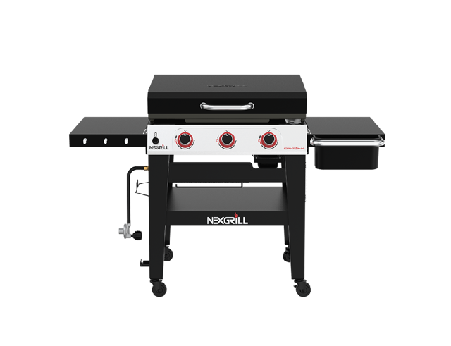Daytona™ 3-Burner Propane Gas Grill with Griddle Top