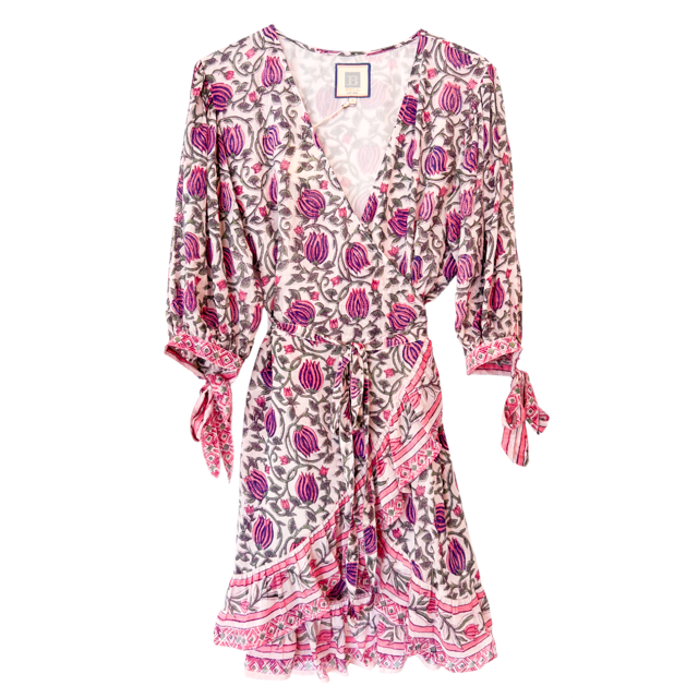 Cindy Mini Wrap Dress