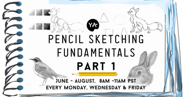 Pencil Sketching Summer Camp Part 1 - Fundamentals for Beginners