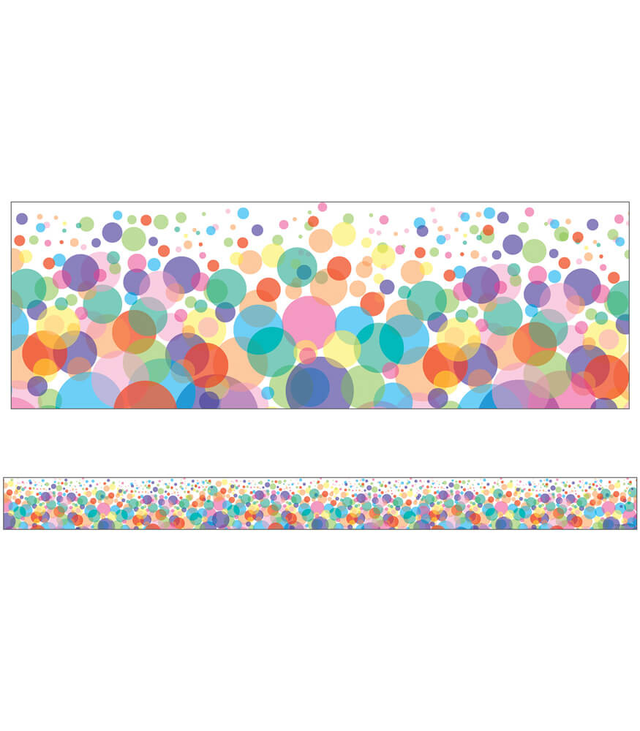 Bubbles Straight Bulletin Board Borders