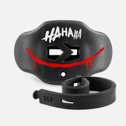 Ha Ha Ha Red Smile Black Soft Football Mouthguard