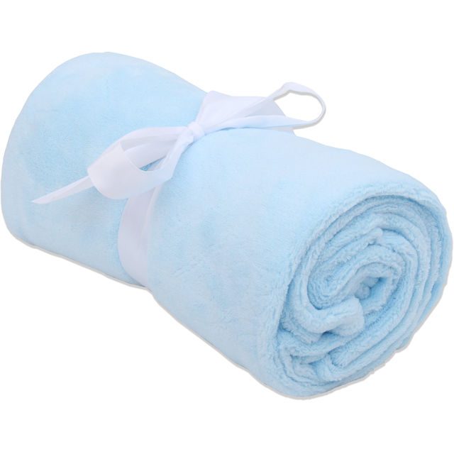 Plush Fleece Blanket - Light Blue