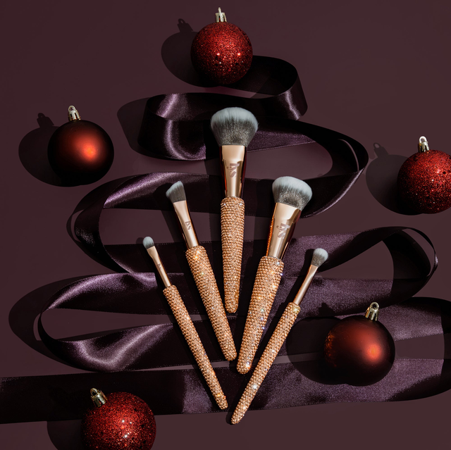 Complete Confidence 5pc Full Face Rhinestone Brush Set