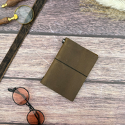 Traveler's Leather Notebook - Passport Size - Olive