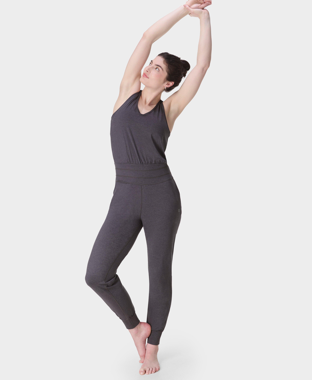 Gaia Marl Performance Yoga Jumpsuit 