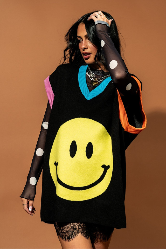 Do What You Want Oversized Sweater Vest