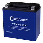Mighty Max Battery YTX16-BSLIFEPO4 - 12 Volt 14 AH, 360 CCA, Lithium Iron Phosphate (LiFePO4) Battery