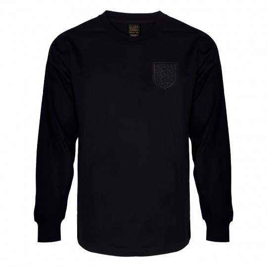 England 1970 Black Out No6  Retro Football Shirt