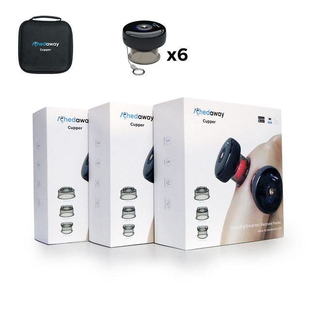 Achedaway Cupper - The Smart Cupping Therapy Massager (3 Pairs)